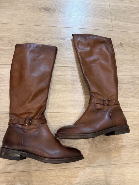 Сапоги демісезон чоботи весна-осінь ШКІРА Італія