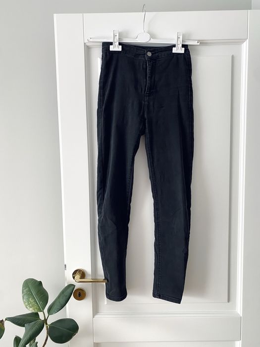Czarne spodnie damskie skinny jeans S 36