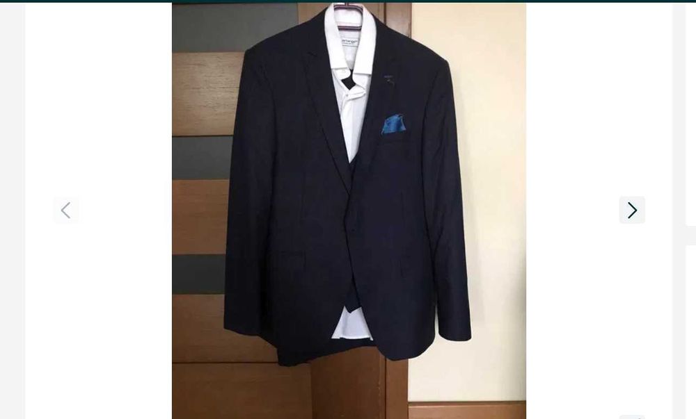 Garnitur męski + gratis koszula