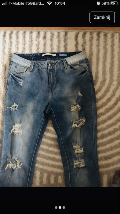 Spodnie Boy Friend przecierane H&M