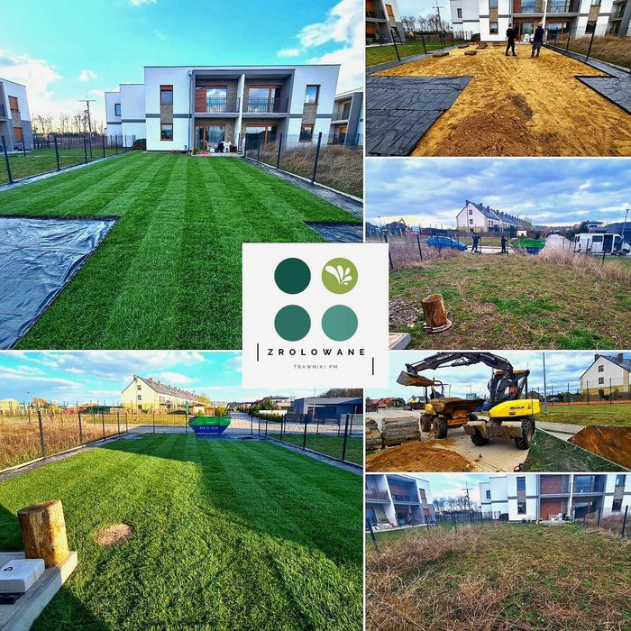 Trawa z rolki, zakładanie trawników, systemy nawadniające, brukarstwo