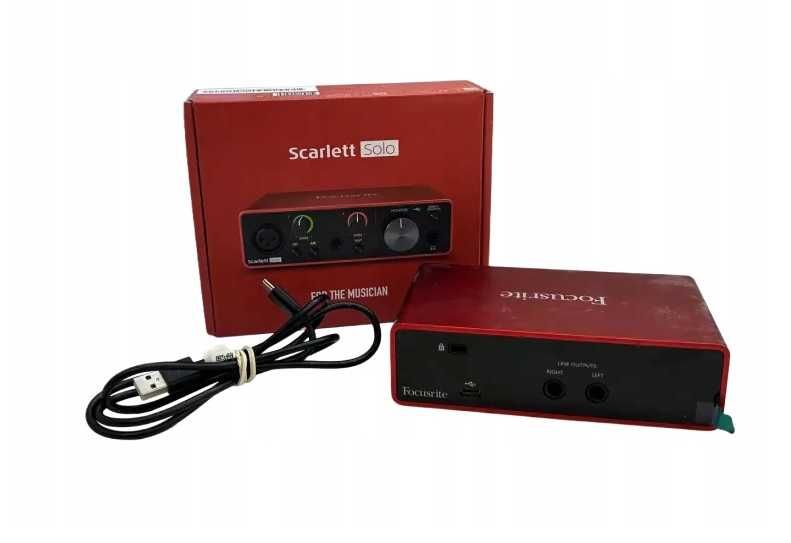 Interfejs FOCUSRITE SCARLETT SOLO 3RD GEN BOX - idealny stan, komplet