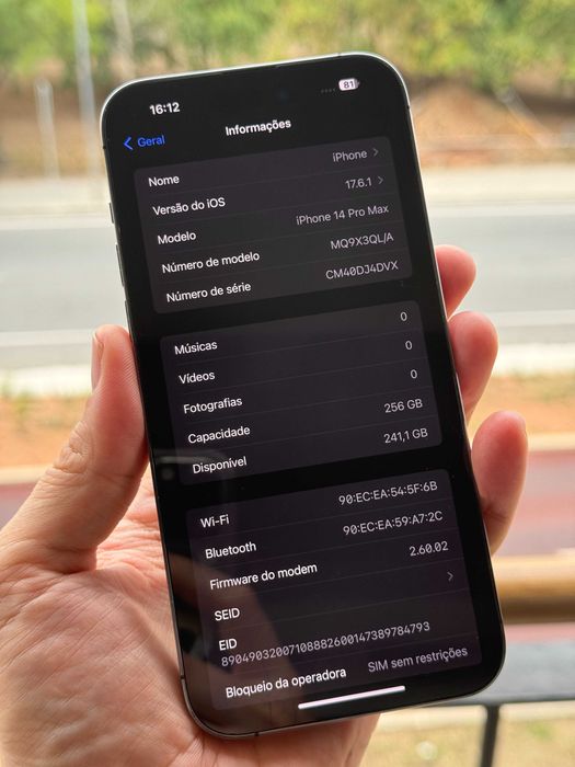 iPhone 14 Pro Max 256(Garantia de 6 Meses)