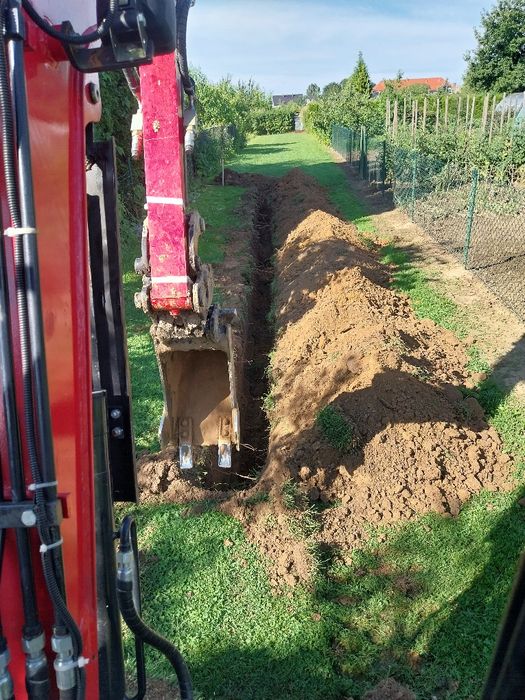 Usługi minikoparką wywrotką