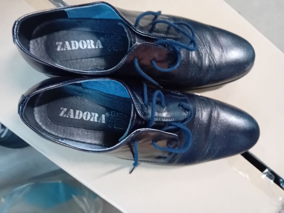 Buty granatowe  chłopięce komunijne