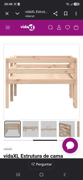 Cama infantil madeira