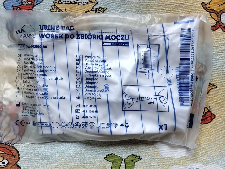 Worek do zbiórki moczu ZARYS