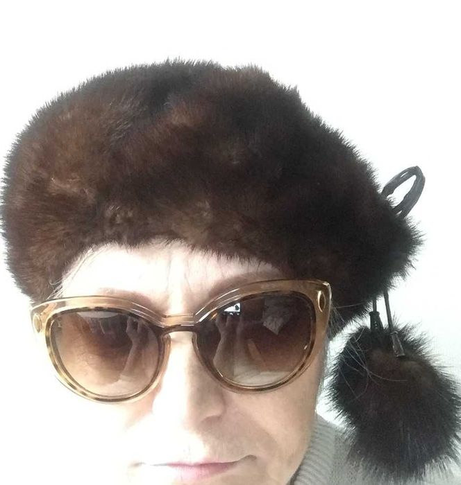 Шапка норкова Берет з норки у відмінному стані