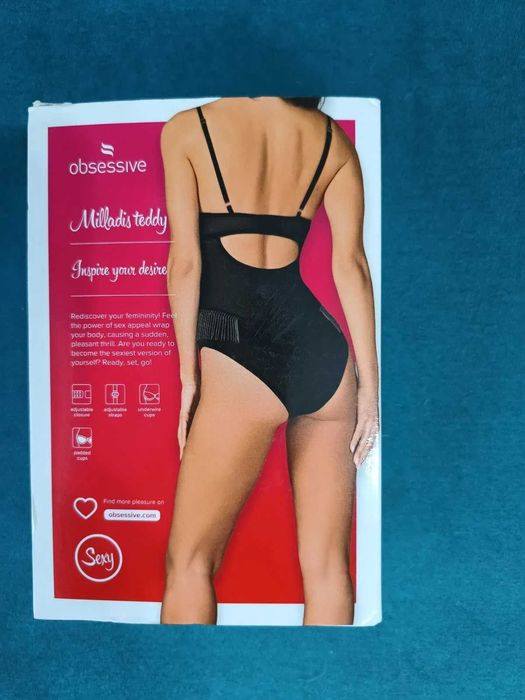 Nowe! Kuszące body Obsessive Milladis, XL/2XL, za pół ceny