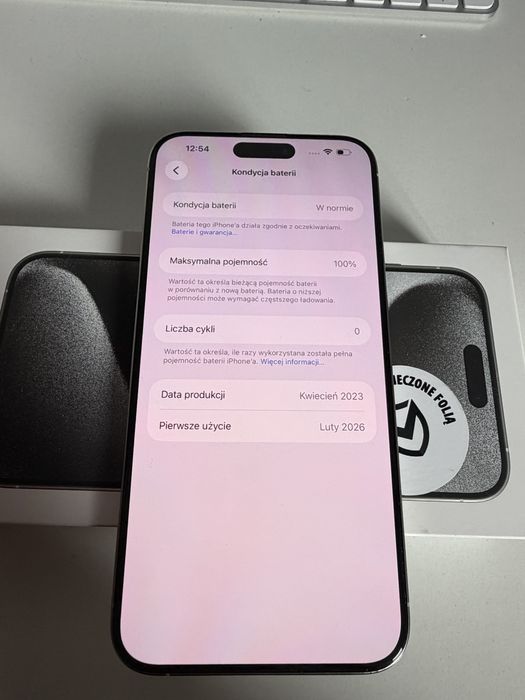 @ # Bateria 100% iPhone 15 Pro Max 256gb White Titanium