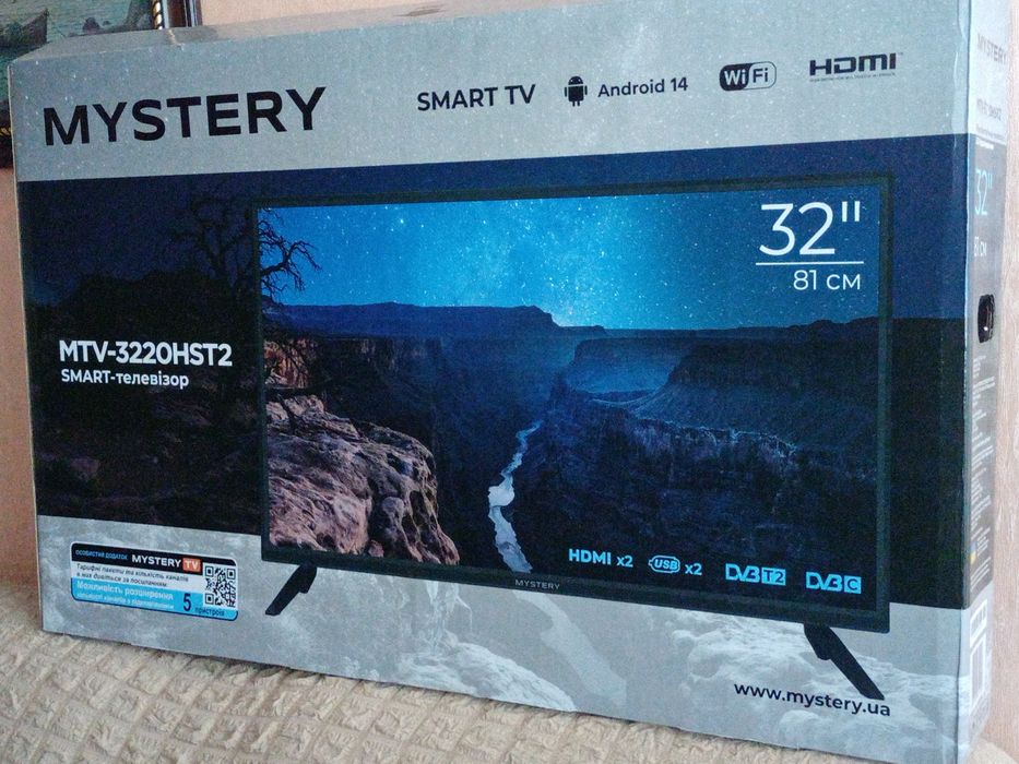 Новый SMART LED tел-р Android 14.WI-FI