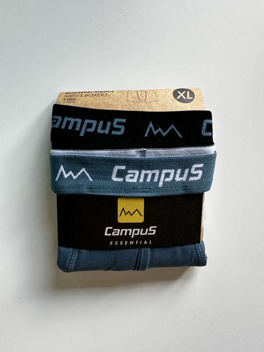 Bokserki Campus 2-pak XL-czarne,niebieskie.