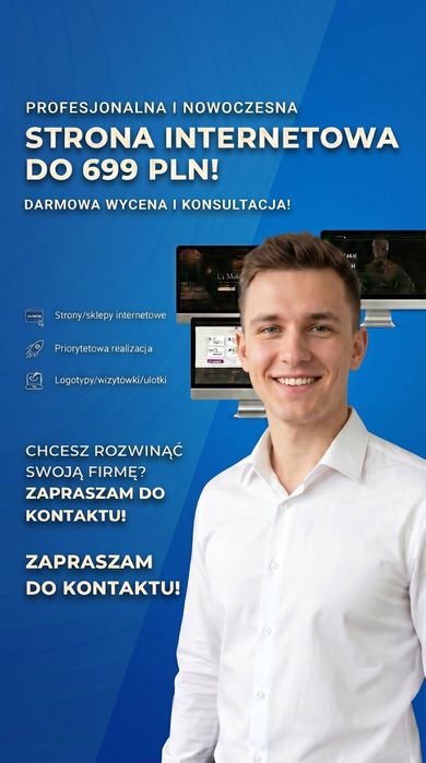 Strony internetowe dla firm | sklep, restauracja, usługi | TANIO i SZYBKO