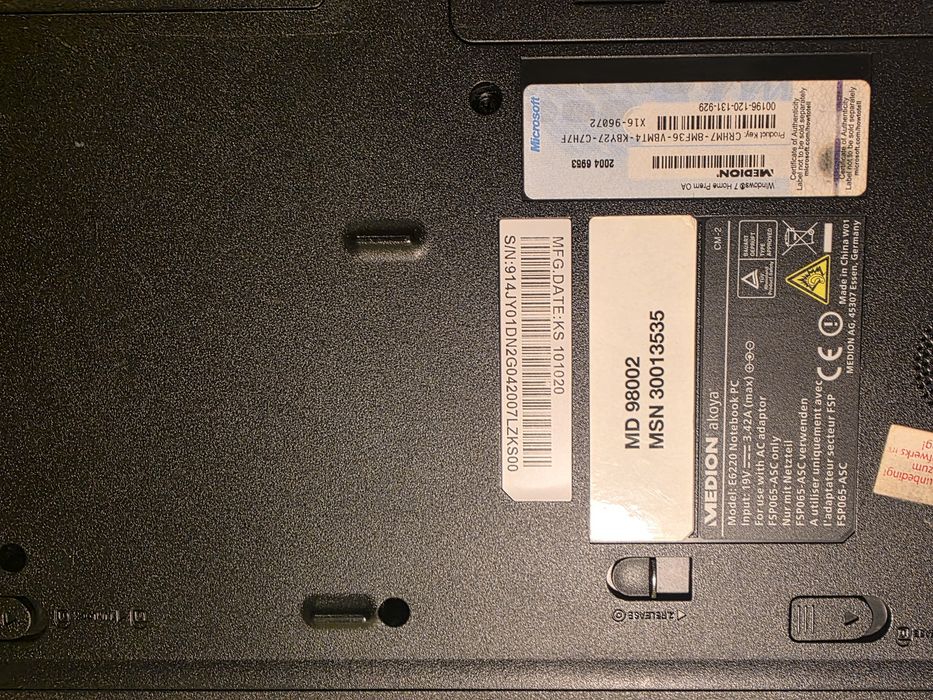 Laptop E6220 Medion Akoya 15.6