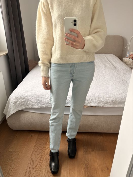 Levi’s 501 skinny niebieskie levis dżinsy