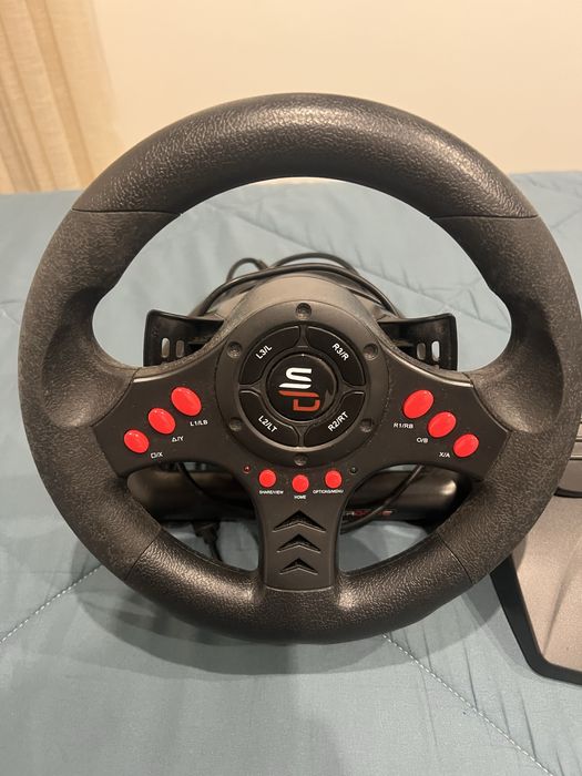 volante de corrida universal Subsonic SA5426 Superdrive com pedais