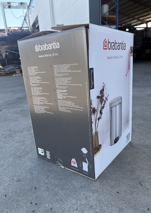 Caixote do lixo - Brabantia 20L - Cor Matt Steel