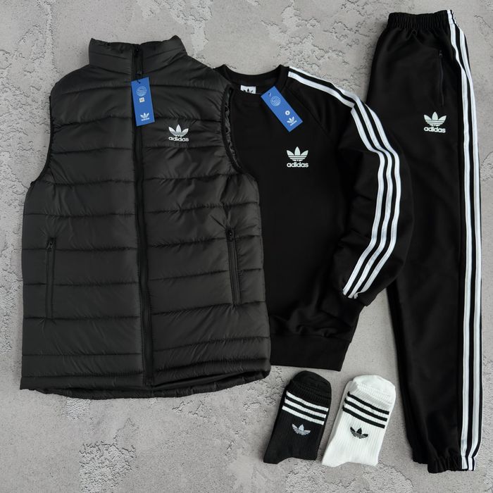 Чоловічий спортивний костюм адідас [3в1] Adidas [XS,S,M,L,XL,XXL,XXXL] + шкарпетки в подарунок!