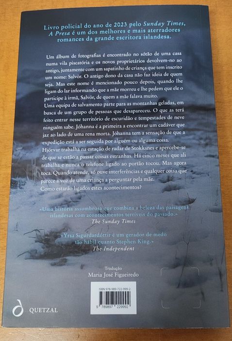 A Presa, de Yrsa Sigurdardóttir