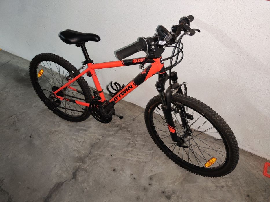 Bicicleta BTT Rockrider 500 — Roda 24″, Como nova + extras
