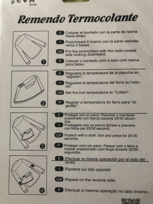 Remendo termocolante-flor e abelha