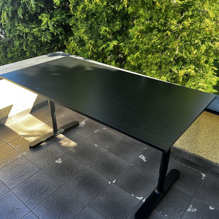 Sprzedam 2 x biurka ikea 160x80 czarne GDANSK