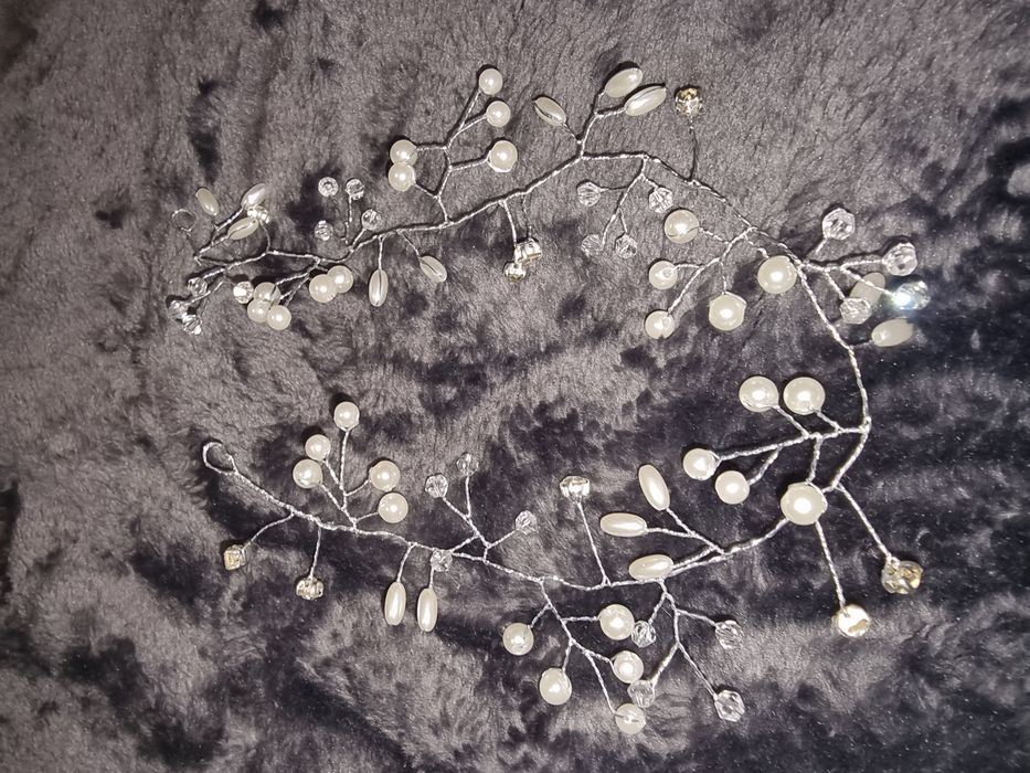 Zestaw ozdób ślubnych do włosów