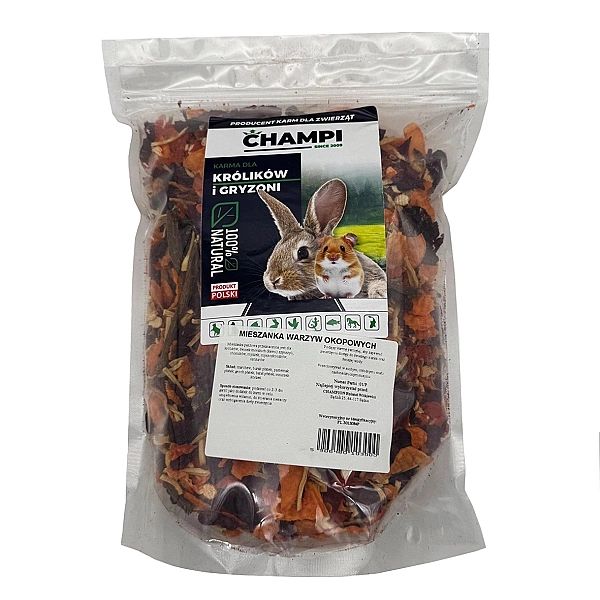 WARZYWA OKOPOWE 1kg marchew burak mniszek karma dla królika świnki CHA