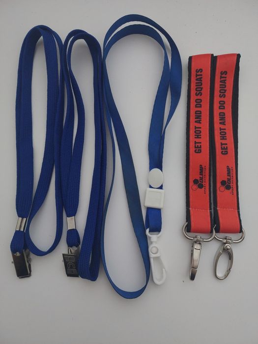 Ленты держатели с карабинами для бейджиков, ключей