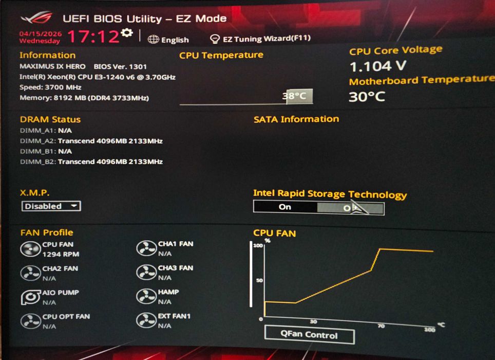ASus Z170 Pro + Xeon e3-1240 v5
