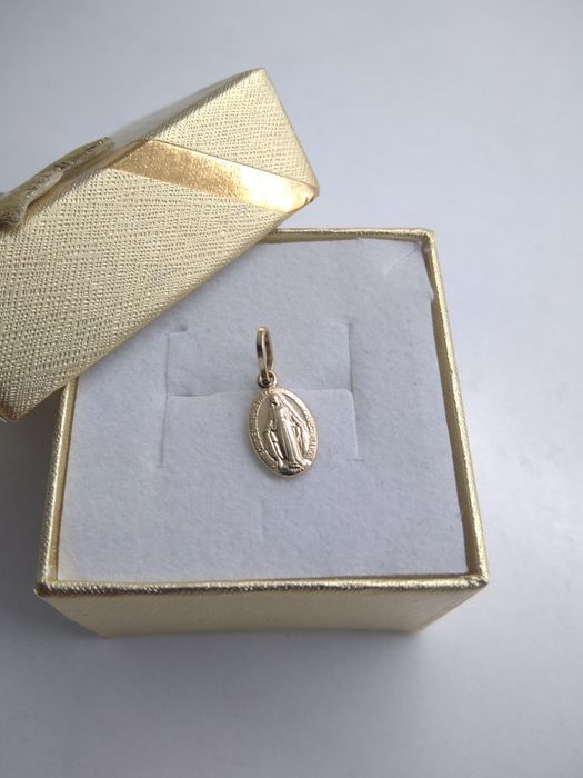 Złoty wisiorek Cudowny Medalik złoto 585   341