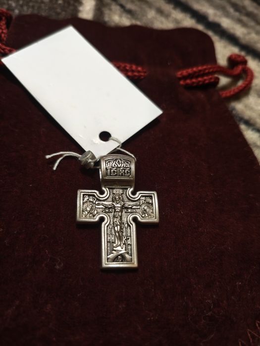 Ебеновий хрест срібло