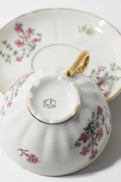 Serviço de chá em porcelana Viana – completo para 12 pessoas