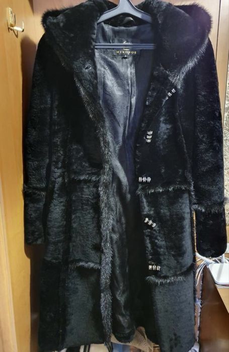 Натуральная шубка-мутон