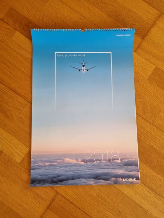 Calendário para Colecionadores _ AIRBUS  calendário Aviação