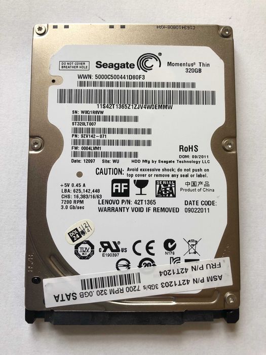 Dysk twardy 2,5 cala 320GB HDD Seagate  z systemem Windows 11