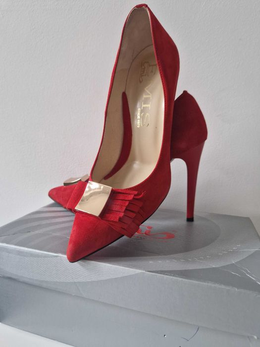 Buty szpilki koralowe