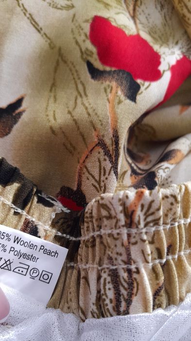 SUPER OKAZJA dluga spódnica vintage  jedwab silk  38 m