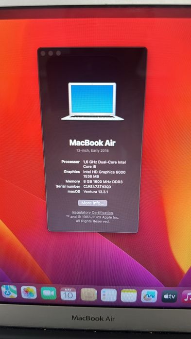 Selling MacBook Air i5 2015 in good condition64409491800321120