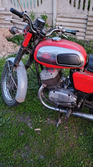 Рама с документами на яву 350 ( мотор облицовка)