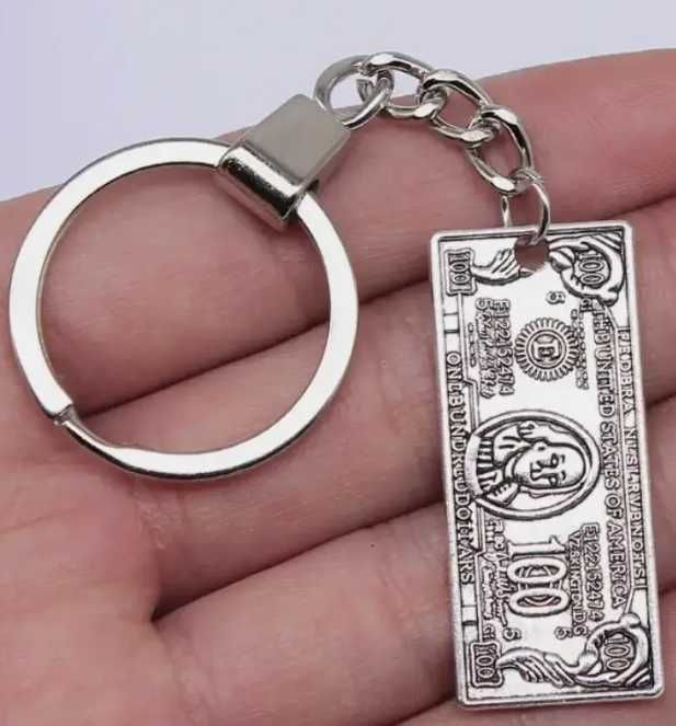 подарок брелок баксы доллары 100 баксов купюра на удачу финансовую