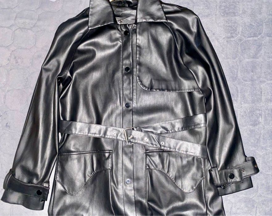 Dimitra кожанный плащ