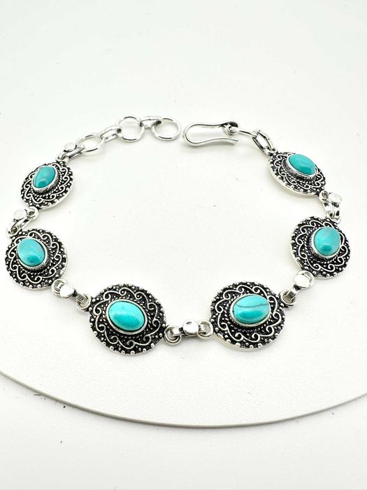 bransoletka z kamieniami naturalnymi
turkus. Próba 925