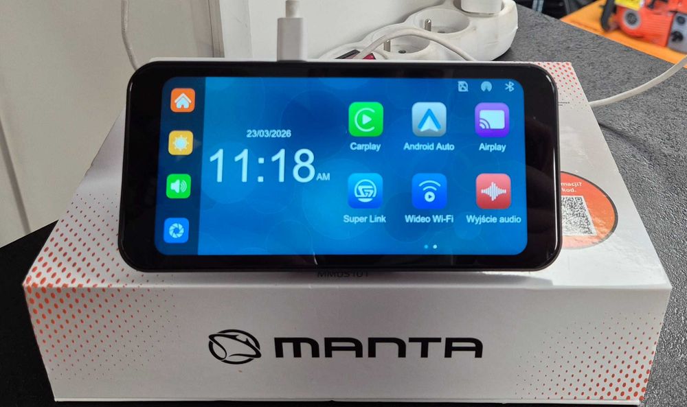 Odtwarzacz multimedialny Manta Auto Fusion Pro, Android Auto, Gwarancja, Komis Jasło Czackiego