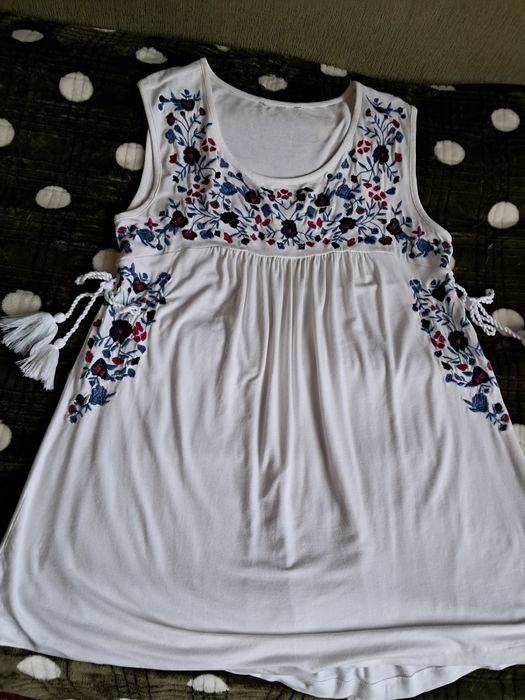 Блуза вишиванка туніка для дівчини/ туника для девочки розмір S/М