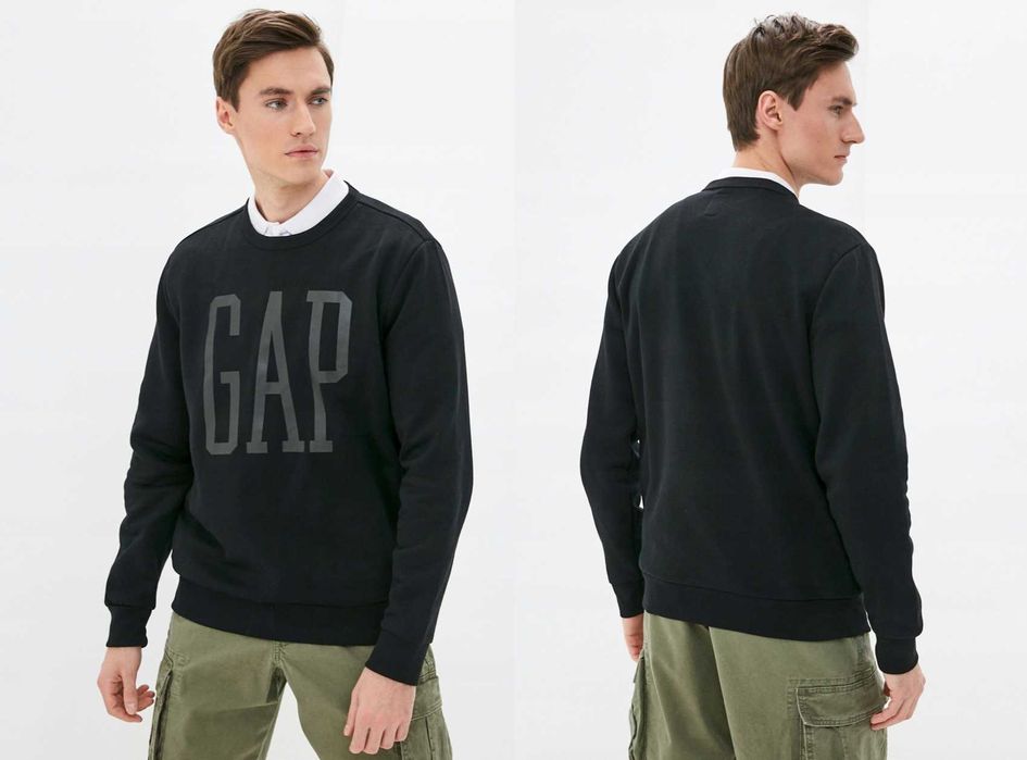 GAP nowa czarna bluza dresowa duże logo oryginał M