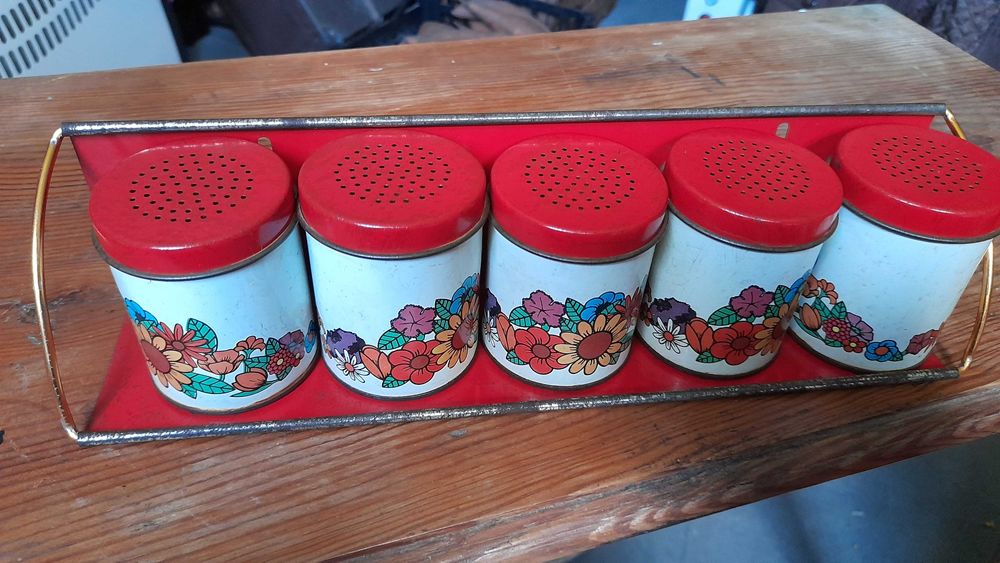 Rack de especiarias vintage