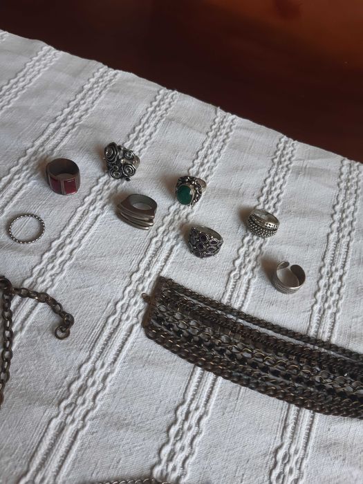 Bijuteria conjunto (anéis, pulseiras, colares, brincos)