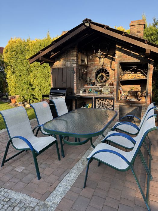Kpl ogrodowy aluminiowy , stół + krzesła