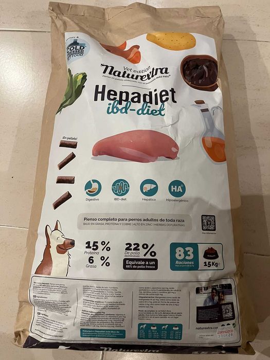 Ração Hepadiet Luposan NaturExtra